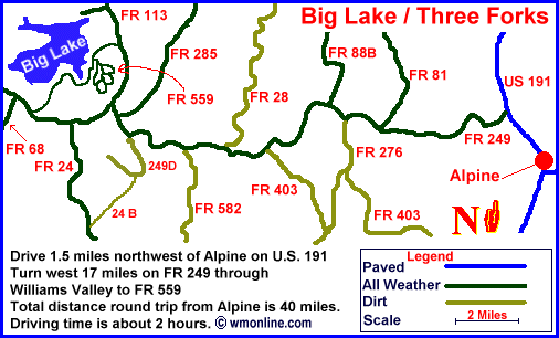 Big Lake Drive Map