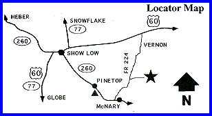 Los Burros Locator Map